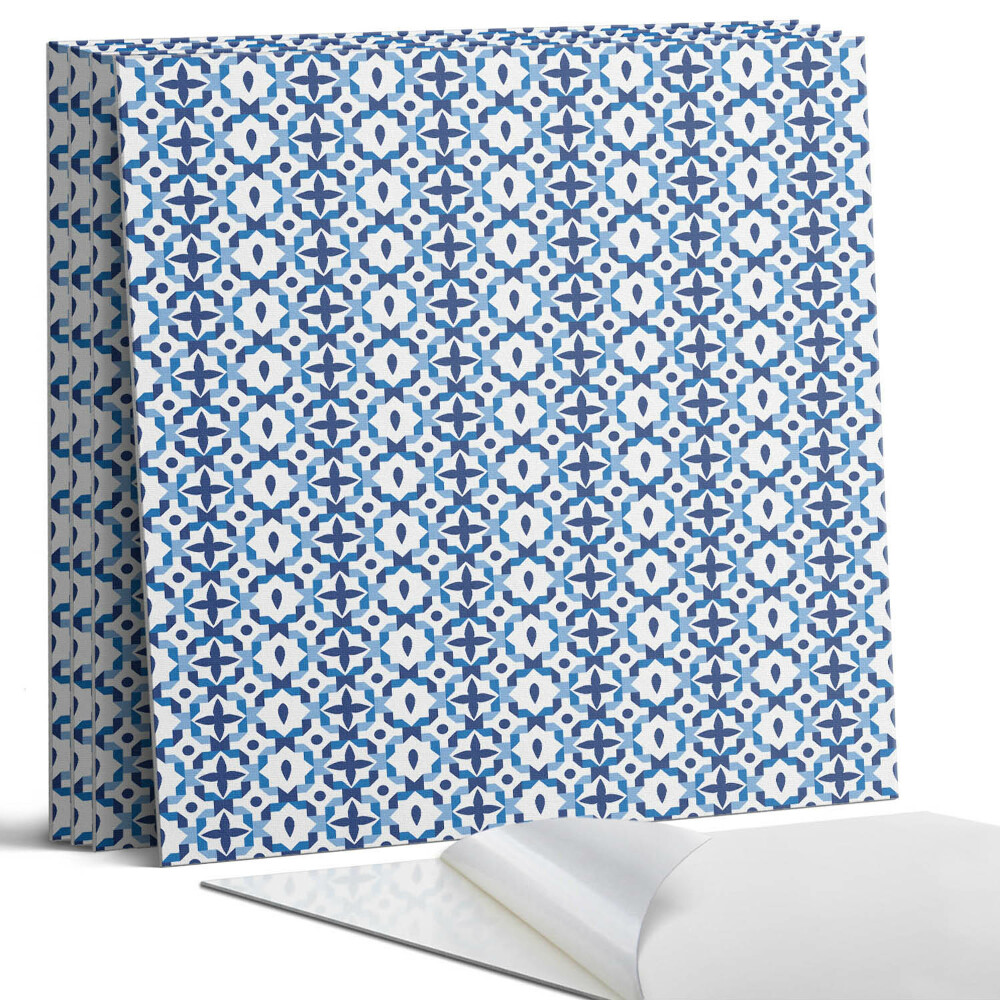 Pvc falburkolat négyzet Geometrikus virágmintás