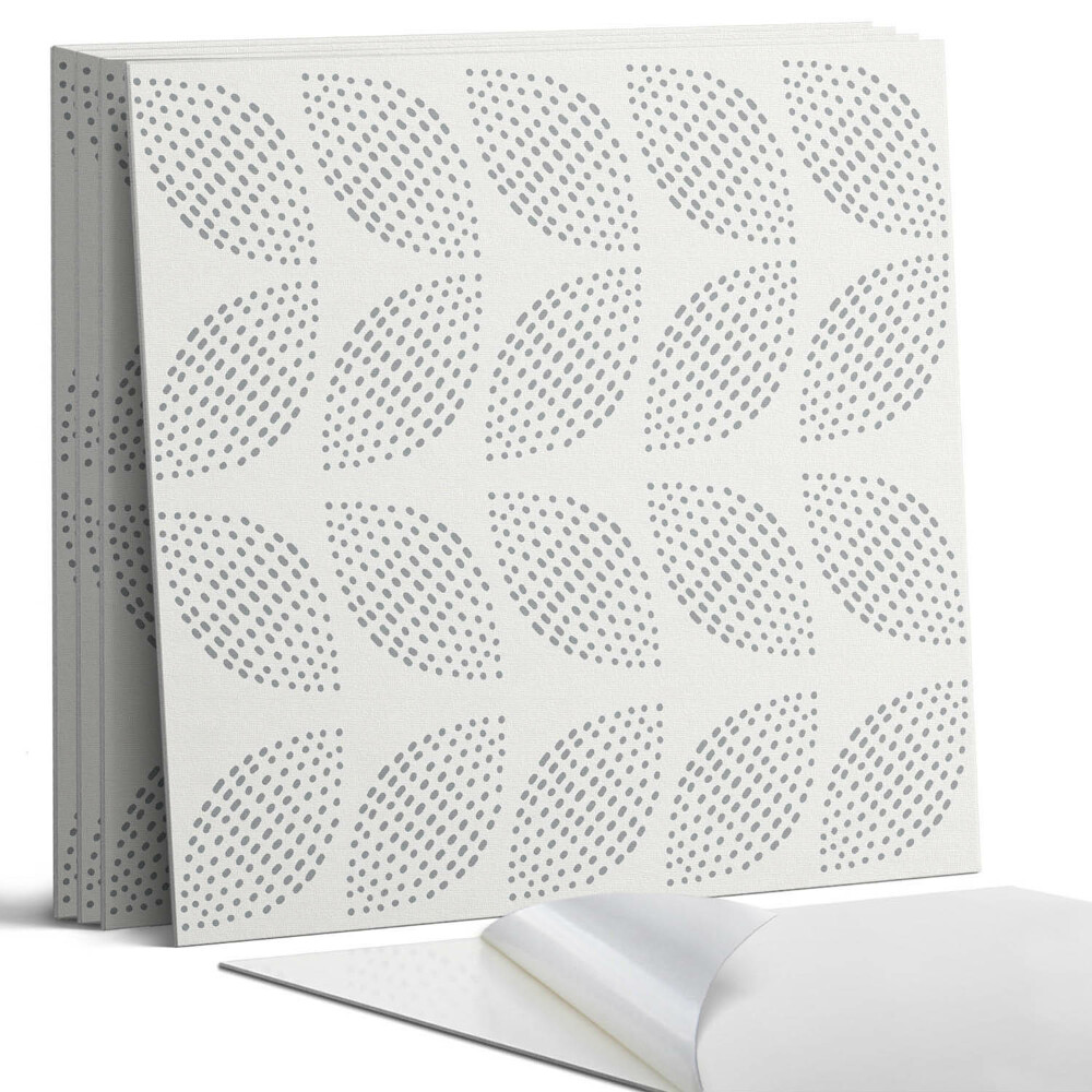 Öntapadó falburkolat négyzet Levélminta pöttyökkel