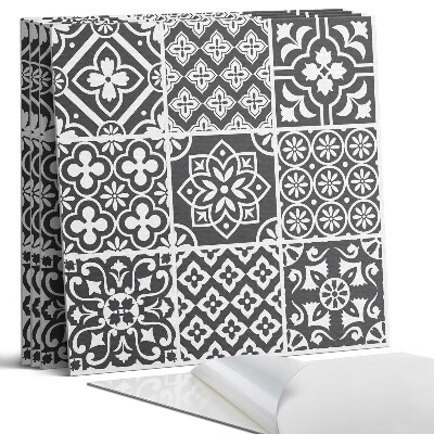 Falpanel négyzet Geometriai minták a csempékben