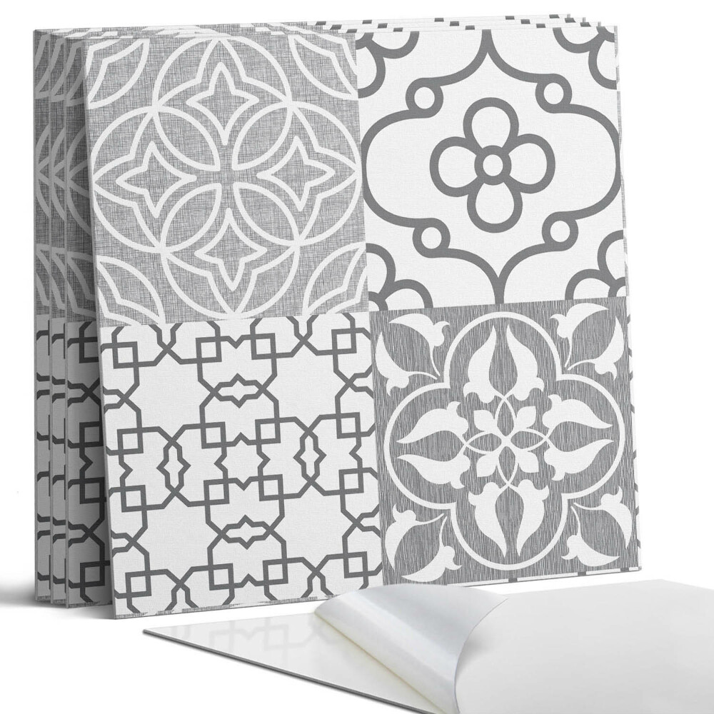 Öntapadó falburkolat négyzet Geometriai minták az elrendezésben