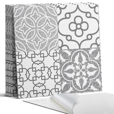 Öntapadó falburkolat négyzet Geometriai minták az elrendezésben