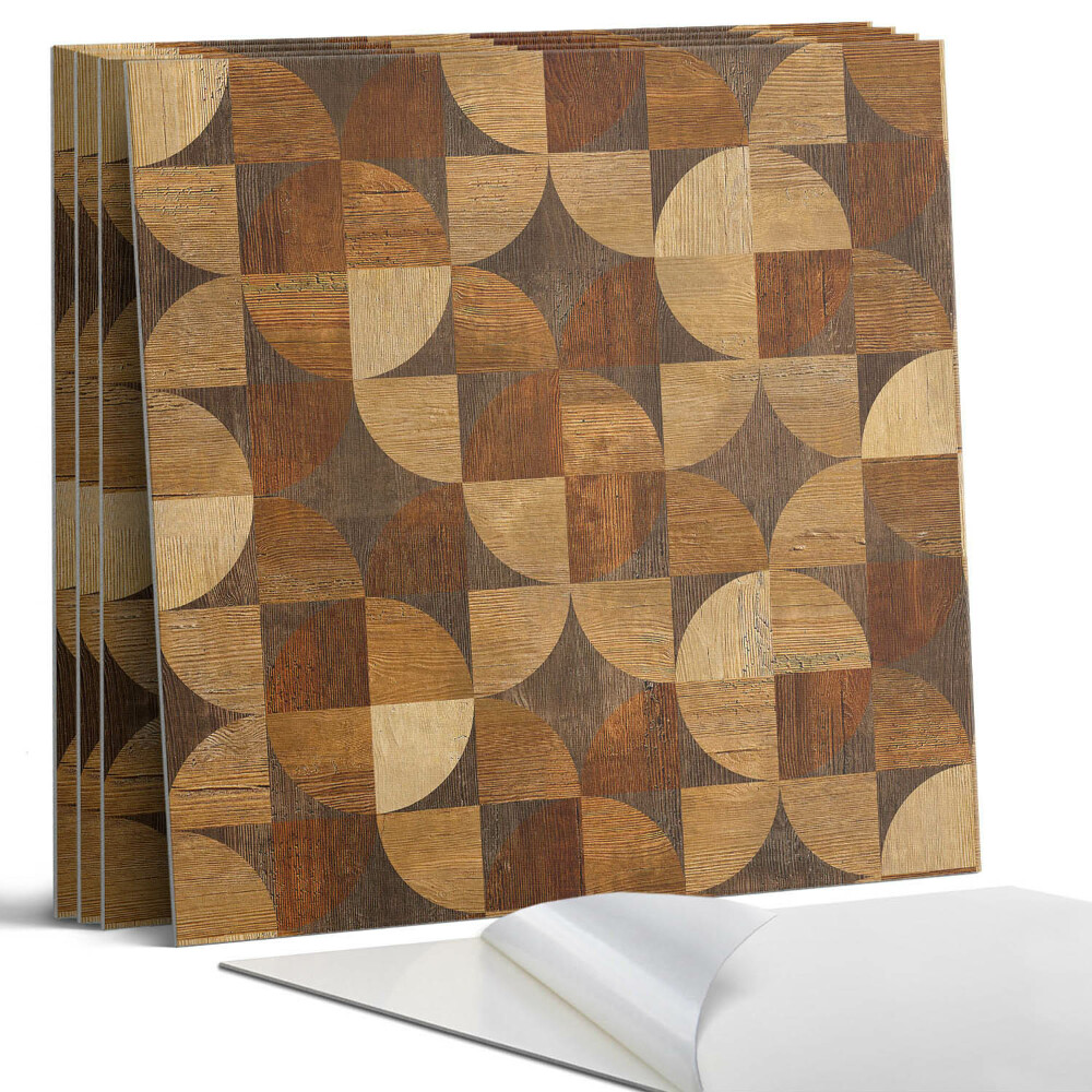 Falpanel négyzet Geometrikus fa minta