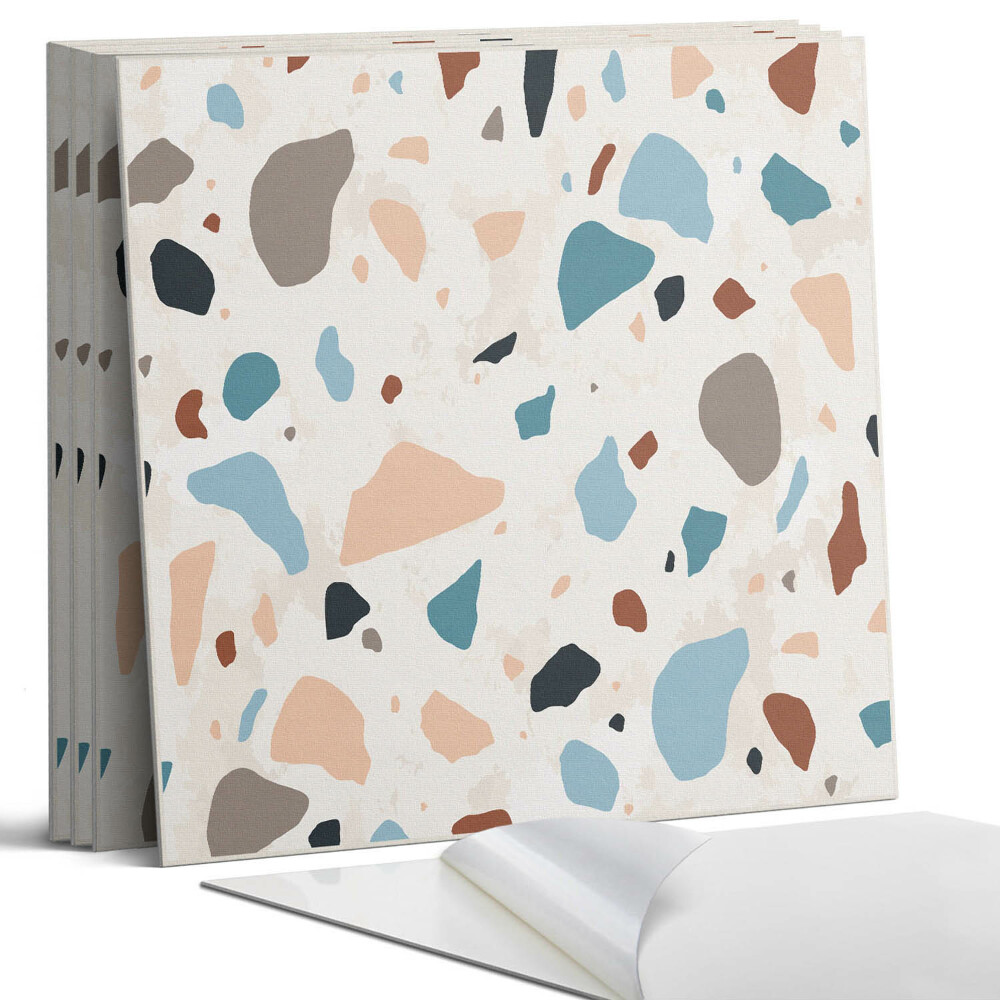 Falpanel négyzet Kőtöredékekkel díszített minta