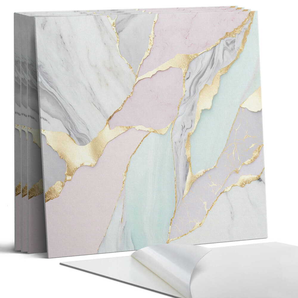 Pvc falburkolat négyzet Absztrakt márványminta