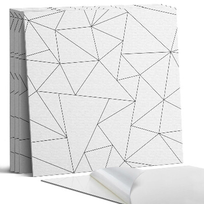 Öntapadó falburkolat négyzet Absztrakt háromszög minta