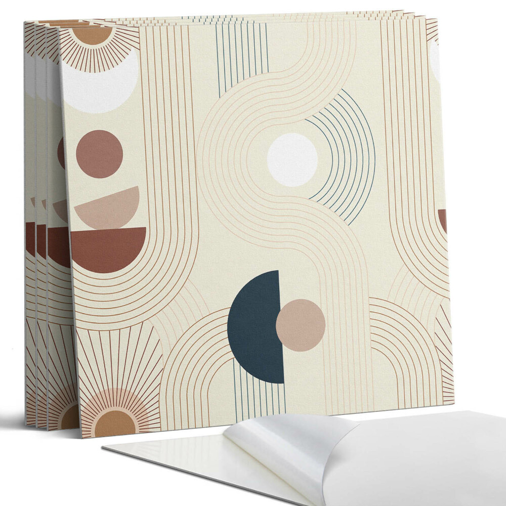 Falpanel négyzet Absztrakt vonalak és formák