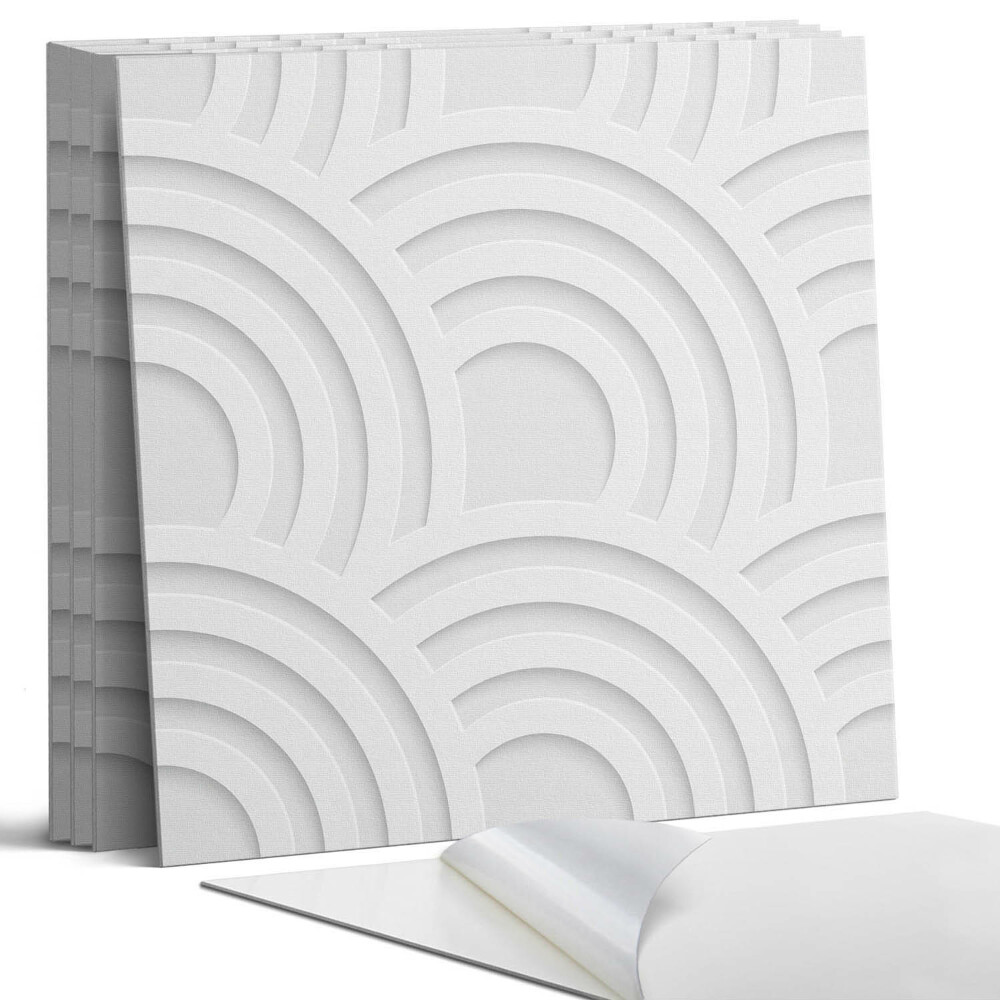 Falpanel négyzet Hullámos minták a háttérben