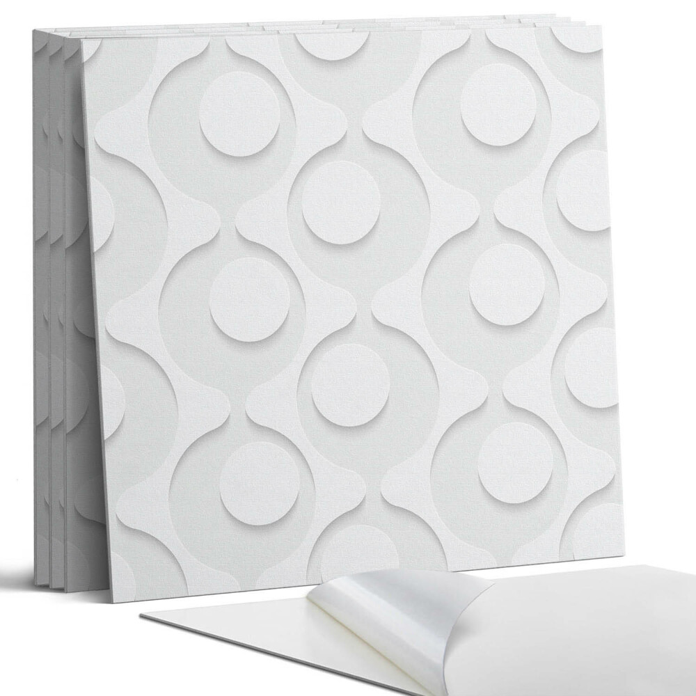 Falpanel négyzet Absztrakt minta körökkel