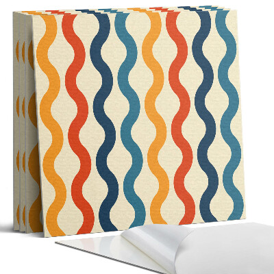 Öntapadó falburkolat négyzet Ritmikus hullámok