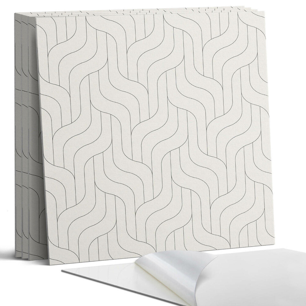 Pvc falburkolat négyzet Geometriai elrendezésű hullámok