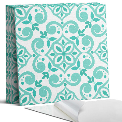 Öntapadó falburkolat négyzet Stílusos növényi minta