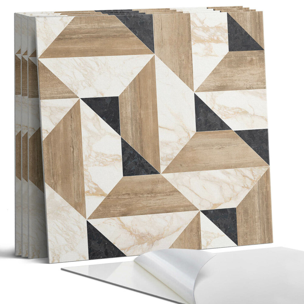 Öntapadó falburkolat négyzet Geometrikus csempeminta