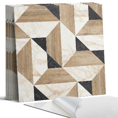 Öntapadó falburkolat négyzet Geometrikus csempeminta