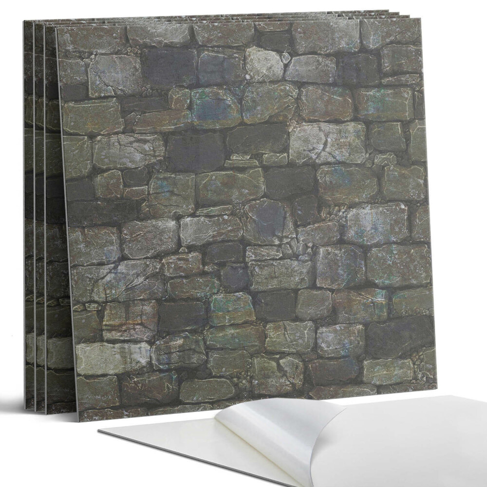 Pvc falburkolat négyzet Kőfal textúra