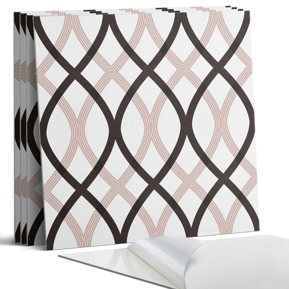 Öntapadó falburkolat négyzet Stílusos hullámminta