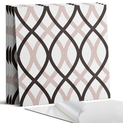 Öntapadó falburkolat négyzet Stílusos hullámminta