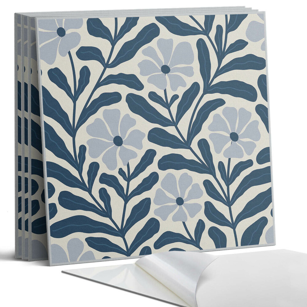 Öntapadó falburkolat négyzet Virágmintás növény