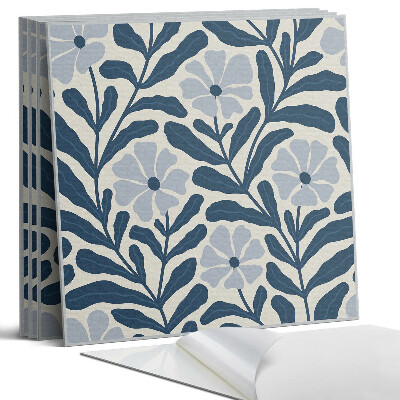 Öntapadó falburkolat négyzet Virágmintás növény