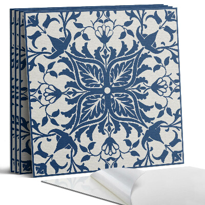 Pvc falburkolat négyzet Virágminta levelekkel