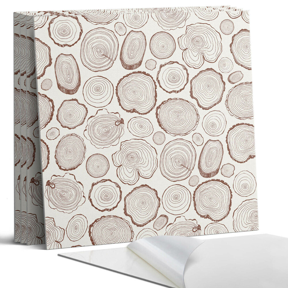 Öntapadó falburkolat négyzet Fatörzs minták a háttérben