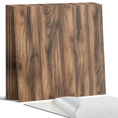 Öntapadó falburkolat négyzet Természetes fa minta