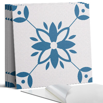 Pvc falburkolat négyzet Virágminta levelekkel