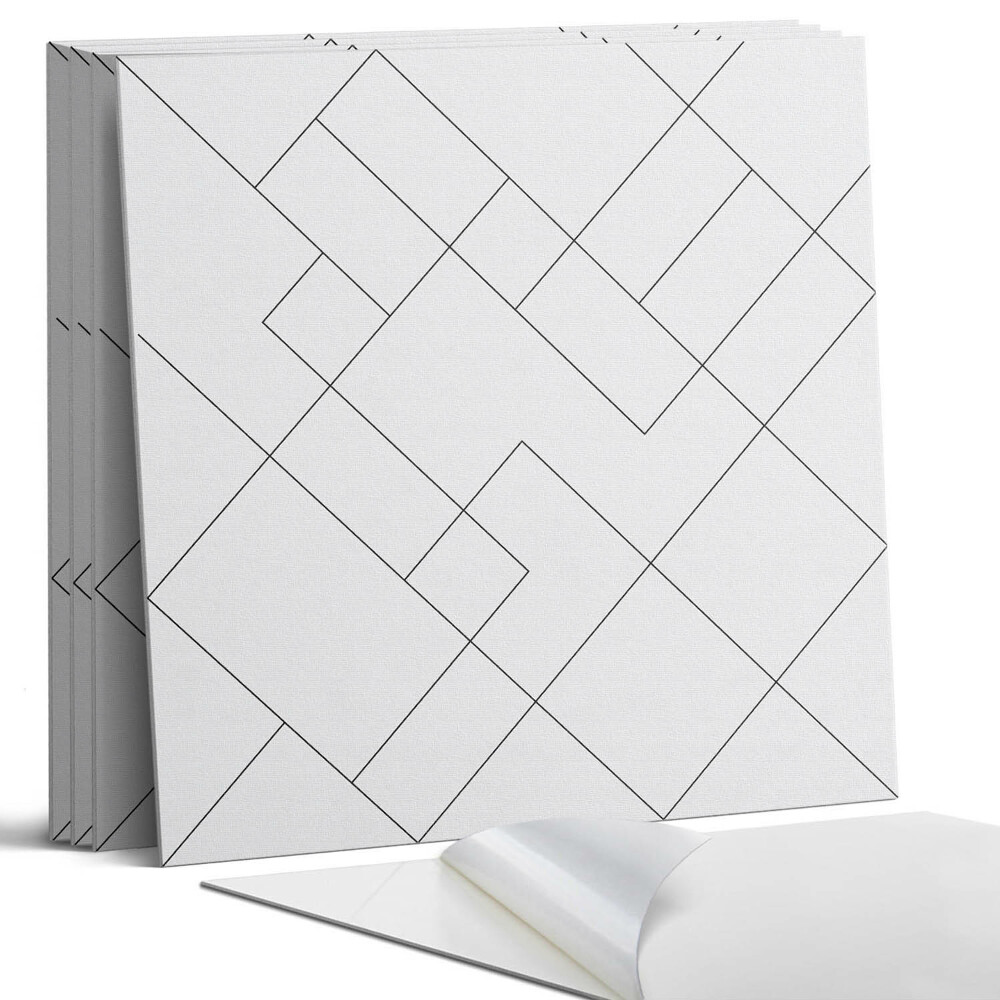 Pvc falburkolat négyzet Absztrakt vonalminta