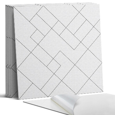 Pvc falburkolat négyzet Absztrakt vonalminta