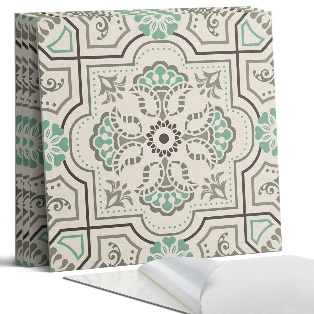 Falpanel négyzet Geometrikus motívumokkal díszített minta