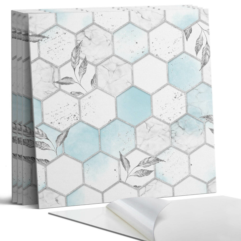 Pvc falburkolat négyzet Hatszögletű minta levelekkel