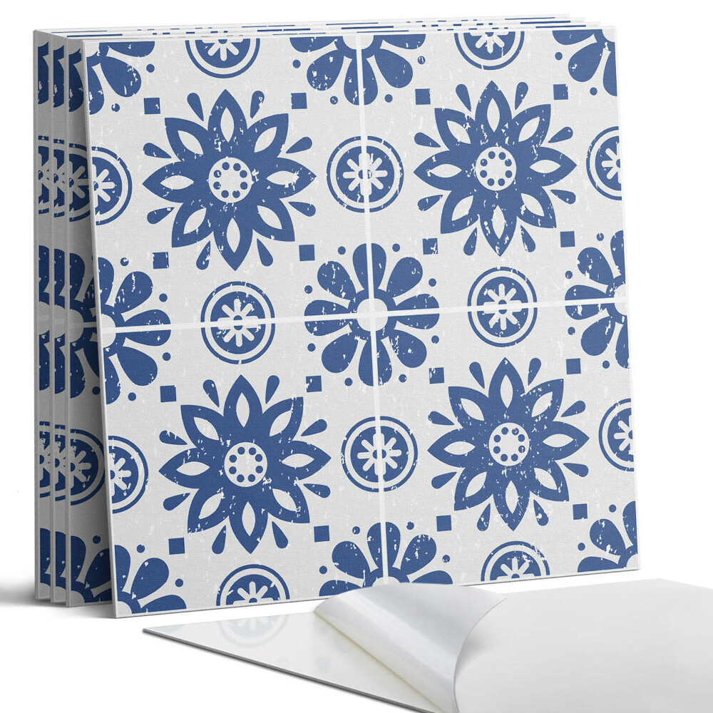 Öntapadó falburkolat négyzet Virágminta a háttérben