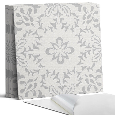 Falpanel négyzet Virágminta részletekkel