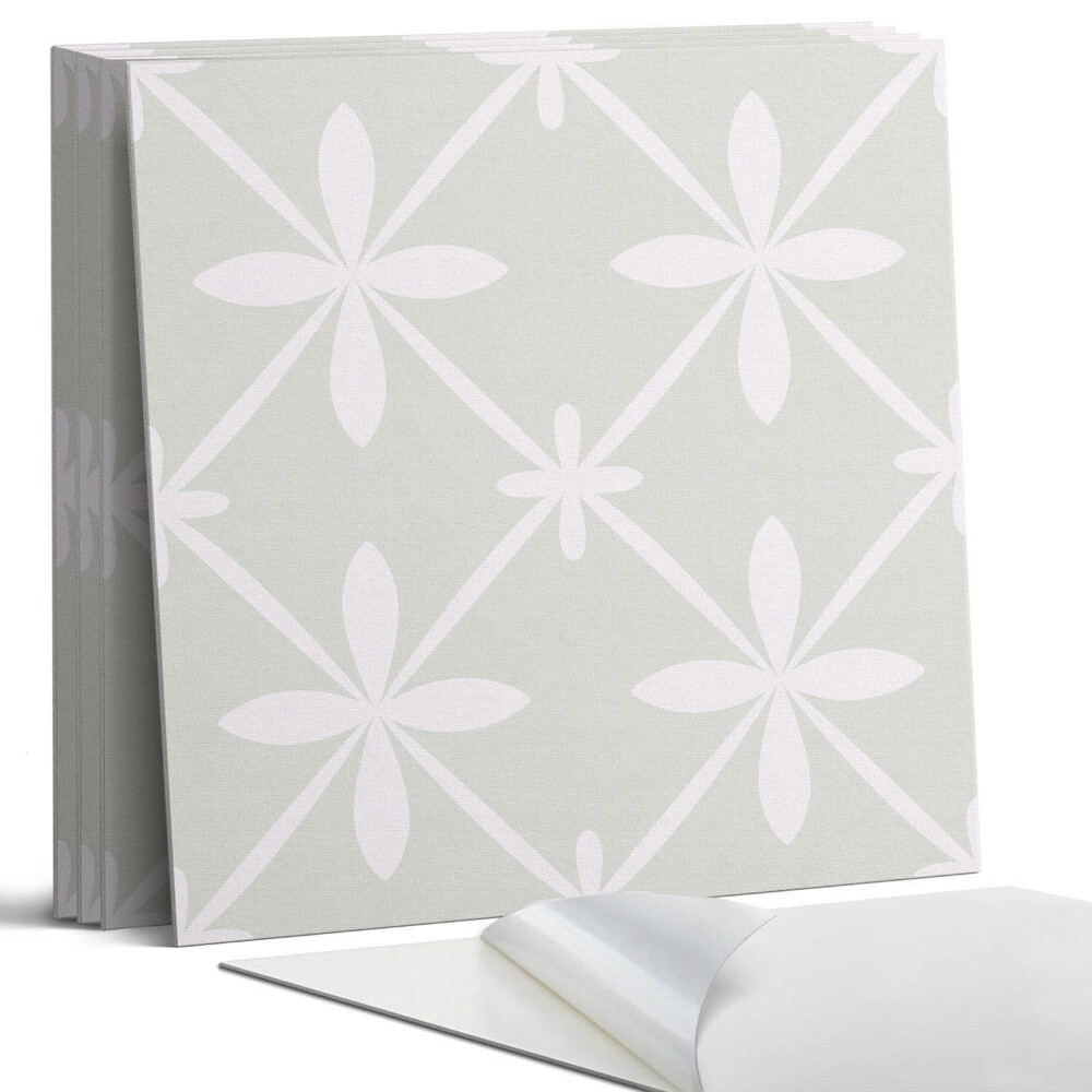 Falpanel négyzet Virágminta hálóban