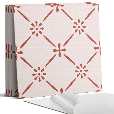 Pvc falburkolat négyzet Stílusos virágminta