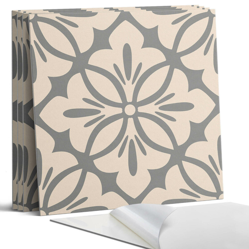 Pvc falburkolat négyzet Virágminta részletekkel