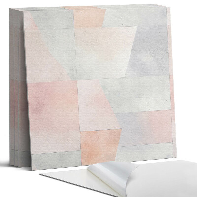 Falpanel négyzet Geometria pasztellben