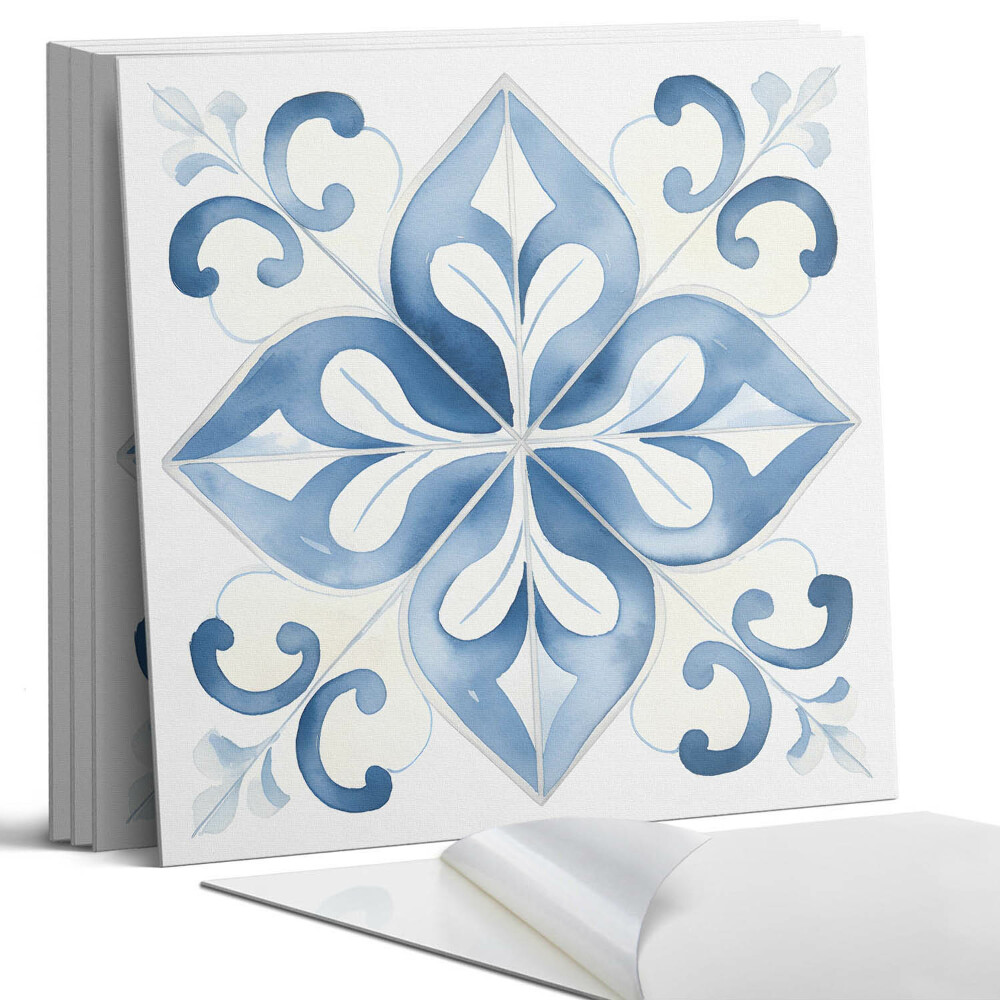 Öntapadó falburkolat négyzet Virágmintás csempéken