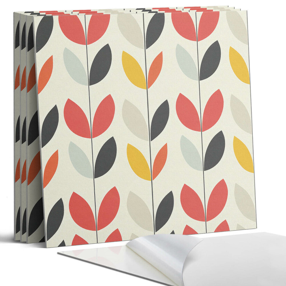 Pvc falburkolat négyzet Levélminta a háttérben