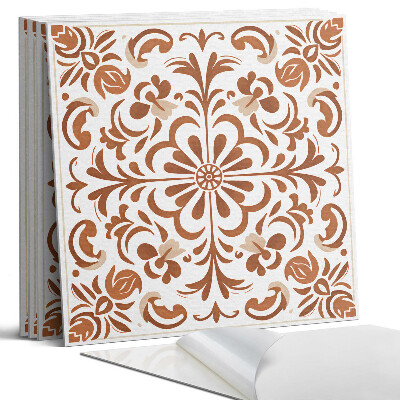 Öntapadó falburkolat négyzet Díszes virágmintás