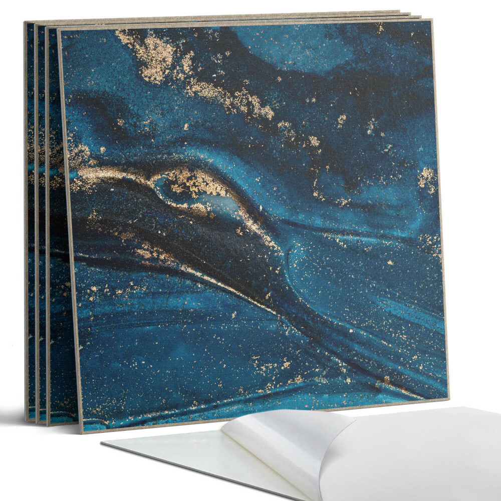 Falpanel négyzet Absztrakt minta hullámokkal