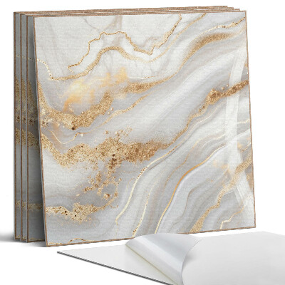 Falpanel négyzet Absztrakt hullámok részletekkel