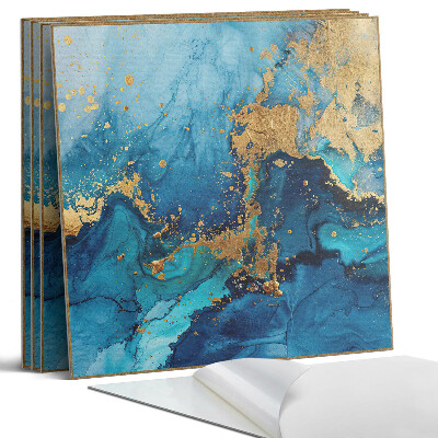 Falpanel négyzet Absztrakt vízminta