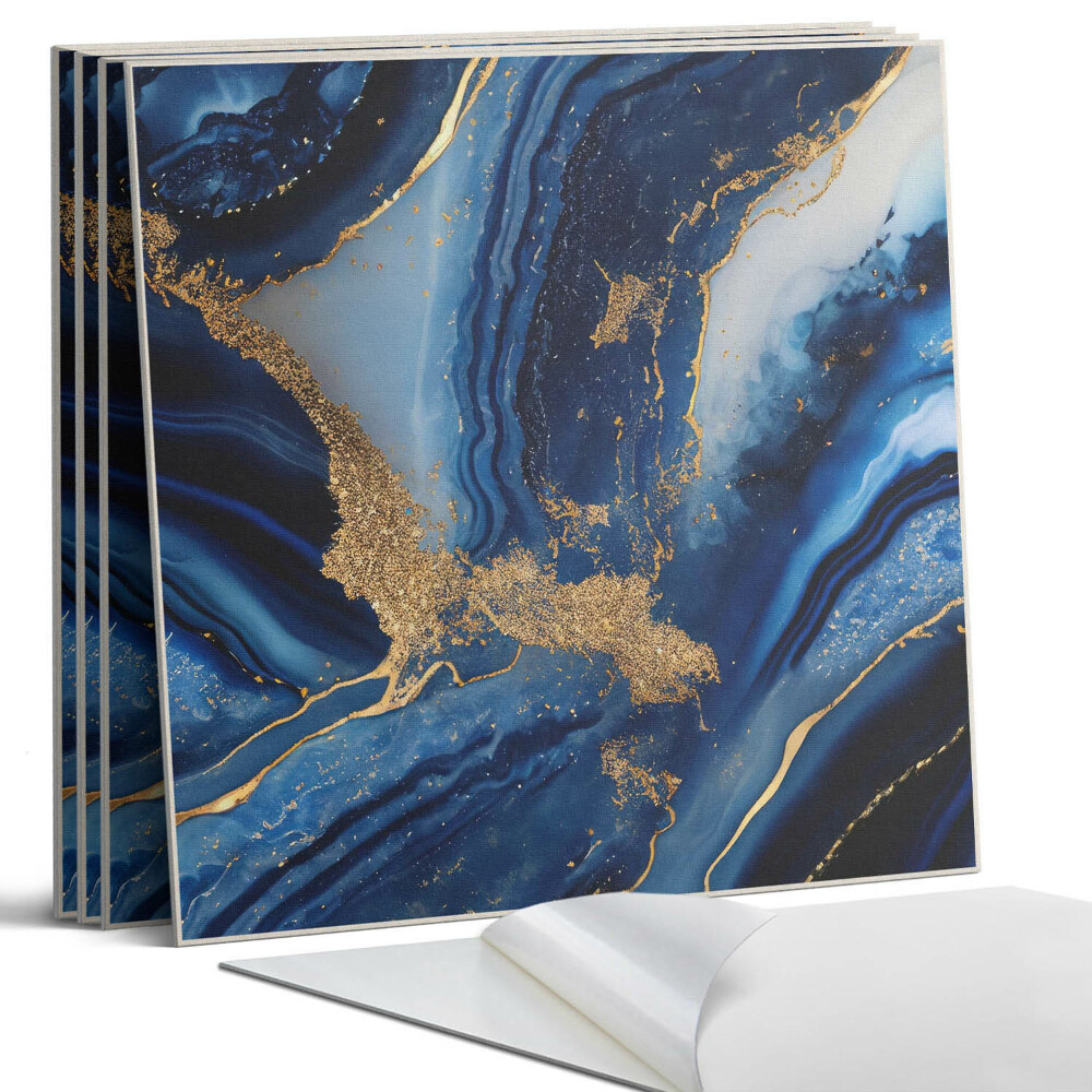 Öntapadó falburkolat négyzet Absztrakt hullámos minta