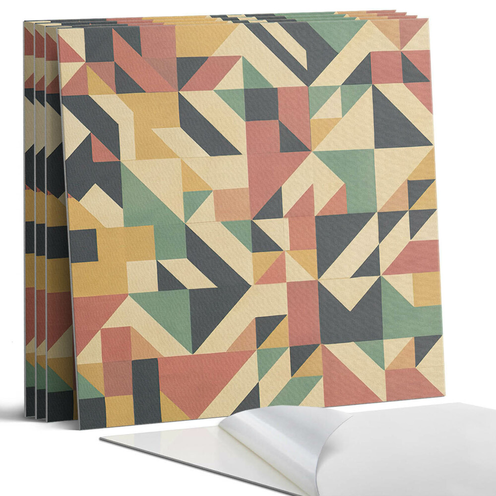 Pvc falburkolat négyzet Absztrakt geometrikus minta