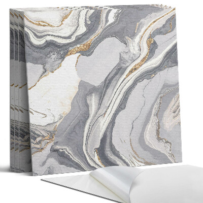 Öntapadó falburkolat négyzet Absztrakt hullámok és erek