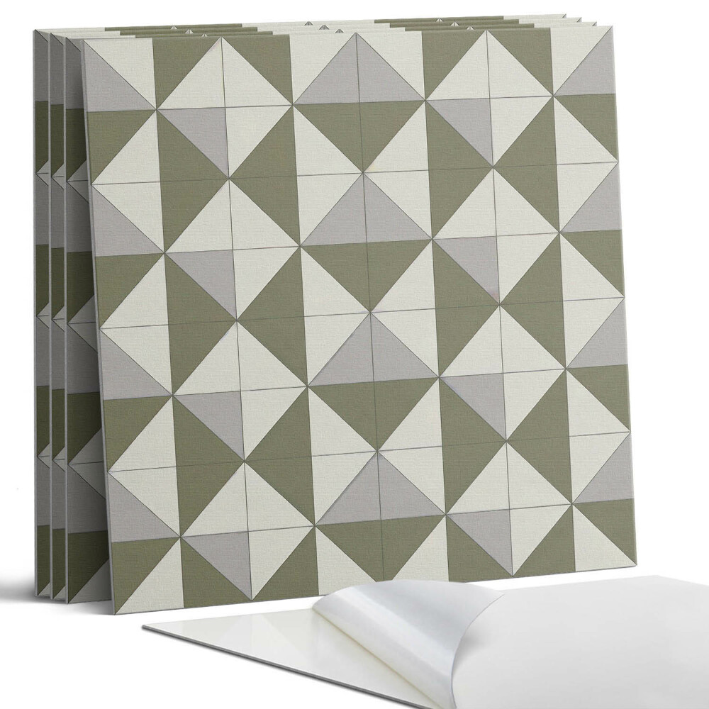 Pvc falburkolat négyzet Geometrikus háromszög minta