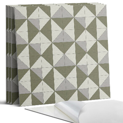 Pvc falburkolat négyzet Geometrikus háromszög minta