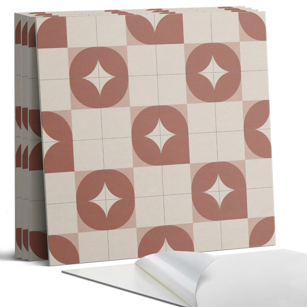 Falpanel négyzet Geometrikus minta körökkel