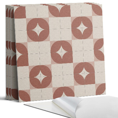 Falpanel négyzet Geometrikus minta körökkel