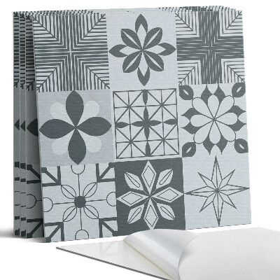 Pvc falburkolat négyzet Geometriai minták mozaikban